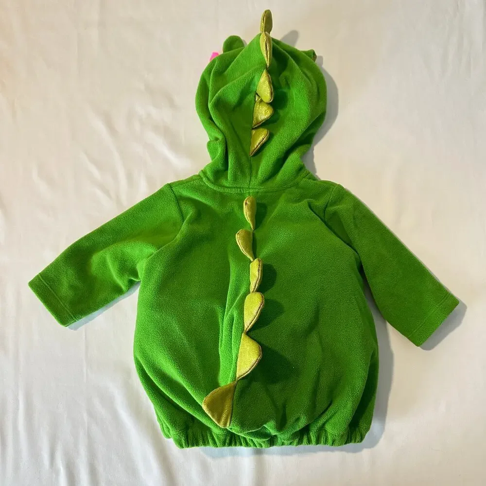 Carter's Dragon  / Dinosaur Zip Up Jacket Halloween Costume Sz 6-9 mo